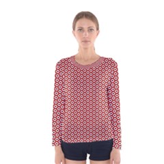 Pattern Star Backround Women s Long Sleeve Tee