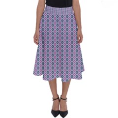 Pattern Star Flower Backround Perfect Length Midi Skirt