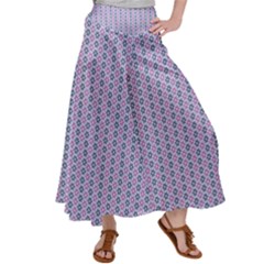 Pattern Star Flower Backround Satin Palazzo Pants