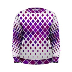Pattern Square Purple Horizontal Women s Sweatshirt