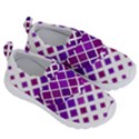 Pattern Square Purple Horizontal Kids  Velcro No Lace Shoes View3