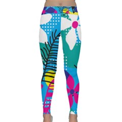 Pattern Leaf Polka Flower Classic Yoga Leggings