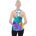 Pattern Leaf Polka Flower Piece Up Tank Top View2