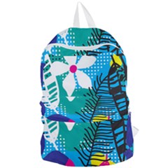 Pattern Leaf Polka Flower Foldable Lightweight Backpack