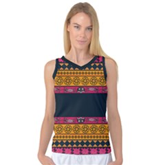 Pattern Ornaments Africa Safari Women s Basketball Tank Top by HermanTelo