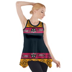 Pattern Ornaments Africa Safari Side Drop Tank Tunic by HermanTelo