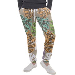 Pattern Leaves Banana Rainbow Men s Jogger Sweatpants