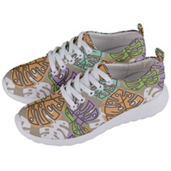 Pattern Leaves Banana Rainbow Men s Lightweight Sports Shoes