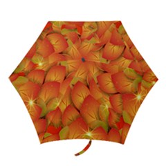 Pattern Texture Leaf Mini Folding Umbrellas by HermanTelo