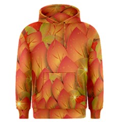 Pattern Texture Leaf Men s Pullover Hoodie