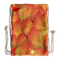 Pattern Texture Leaf Drawstring Bag (Large) View1