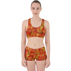 Pattern Texture Leaf Work It Out Gym Set