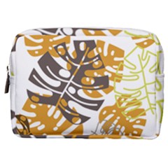 Pattern Leaves Make Up Pouch (medium) by HermanTelo