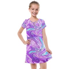 Pattern Texture Art Rainbow Kids  Cross Web Dress