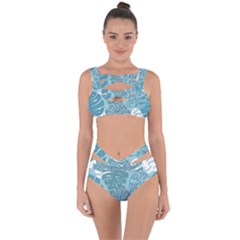 Pattern Leaves Banana Bandaged Up Bikini Set  by HermanTelo