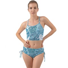 Pattern Leaves Banana Mini Tank Bikini Set by HermanTelo