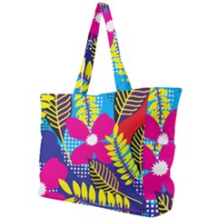 Pattern Leaf Polka Rainbow Simple Shoulder Bag by HermanTelo