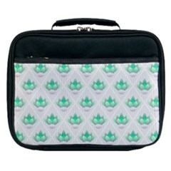 Plant Pattern Green Leaf Flora Lunch Bag by HermanTelo