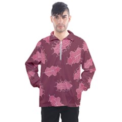 Plumelet Pen Ethnic Elegant Hippie Men s Half Zip Pullover