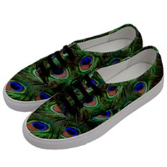 Peacock Feathers Plumage Iridescent Men s Classic Low Top Sneakers