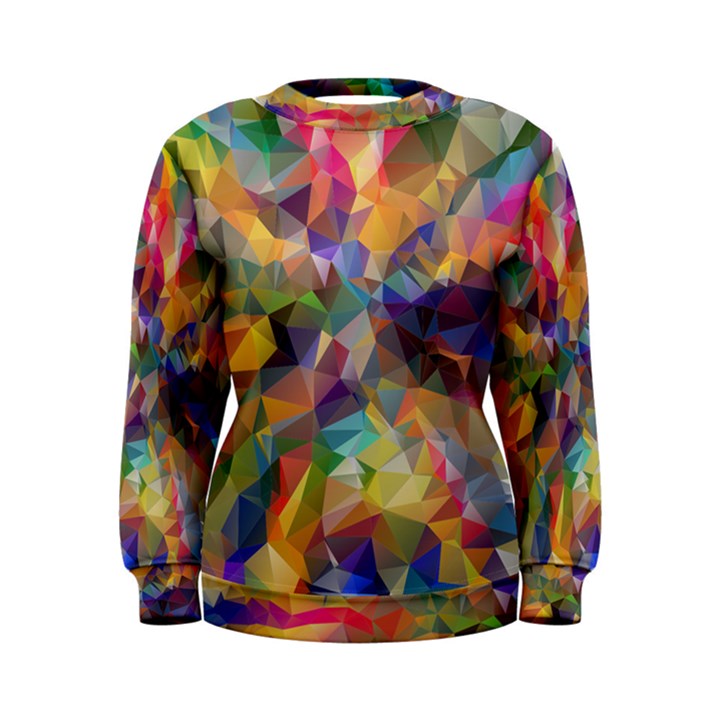 Polygon Wallpaper Women s Sweatshirt
