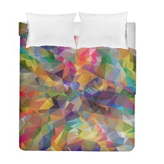 Polygon Wallpaper Duvet Cover Double Side (full/ Double Size) by HermanTelo