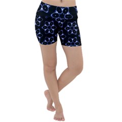 Purple Circle Wallpaper Lightweight Velour Yoga Shorts by HermanTelo