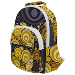 Retro Color Style Rounded Multi Pocket Backpack by HermanTelo