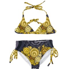 Retro Color Style Kids  Classic Bikini Set by HermanTelo