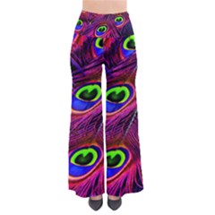 Peacock Feathers Color Plumage So Vintage Palazzo Pants