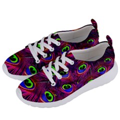 Peacock Feathers Color Plumage Women s Lightweight Sports Shoes
