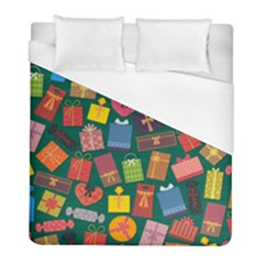 Presents Gifts Background Colorful Duvet Cover (full/ Double Size)