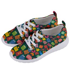 Presents Gifts Background Colorful Women s Lightweight Sports Shoes