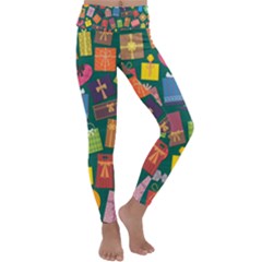 Presents Gifts Background Colorful Kids  Lightweight Velour Classic Yoga Leggings by HermanTelo