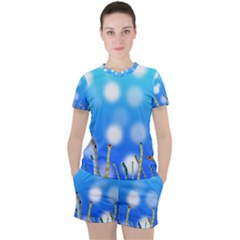 Sea Underwater Life Fish Women s Tee And Shorts Set