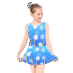 Sea Underwater Life Fish Kids  Skater Dress Swimsuit