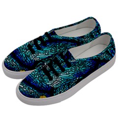 Sea Coral Stained Glass Men s Classic Low Top Sneakers by HermanTelo