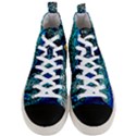 Sea Coral Stained Glass Men s Mid-Top Canvas Sneakers View1