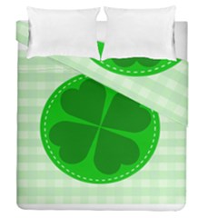 Shamrock Luck Day Duvet Cover Double Side (queen Size)