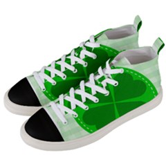 Shamrock Luck Day Men s Mid-top Canvas Sneakers by HermanTelo