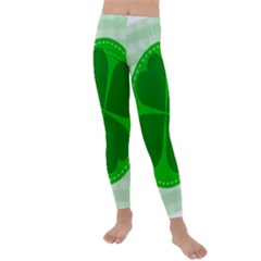 Shamrock Luck Day Kids  Lightweight Velour Leggings by HermanTelo