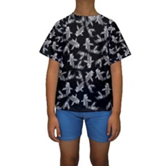 Koi Fish Pattern Kids  Short Sleeve Swimwear by Valentinaart