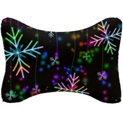 Snowflakes Seat Head Rest Cushion by HermanTelo