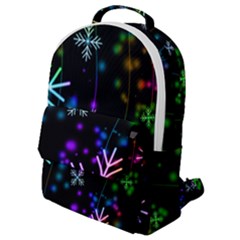 Snowflakes Flap Pocket Backpack (small) by HermanTelo