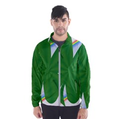 Shamrock Clover Saint Patrick Leaves Men s Windbreaker