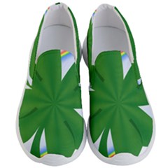 Shamrock Clover Saint Patrick Leaves Men s Lightweight Slip Ons by HermanTelo