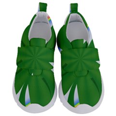 Shamrock Clover Saint Patrick Leaves Kids  Velcro No Lace Shoes by HermanTelo