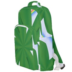 Shamrock Clover Saint Patrick Leaves Double Compartment Backpack by HermanTelo