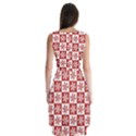 Snowflake Red White Sleeveless Chiffon Dress   View2