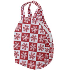 Snowflake Red White Travel Backpacks